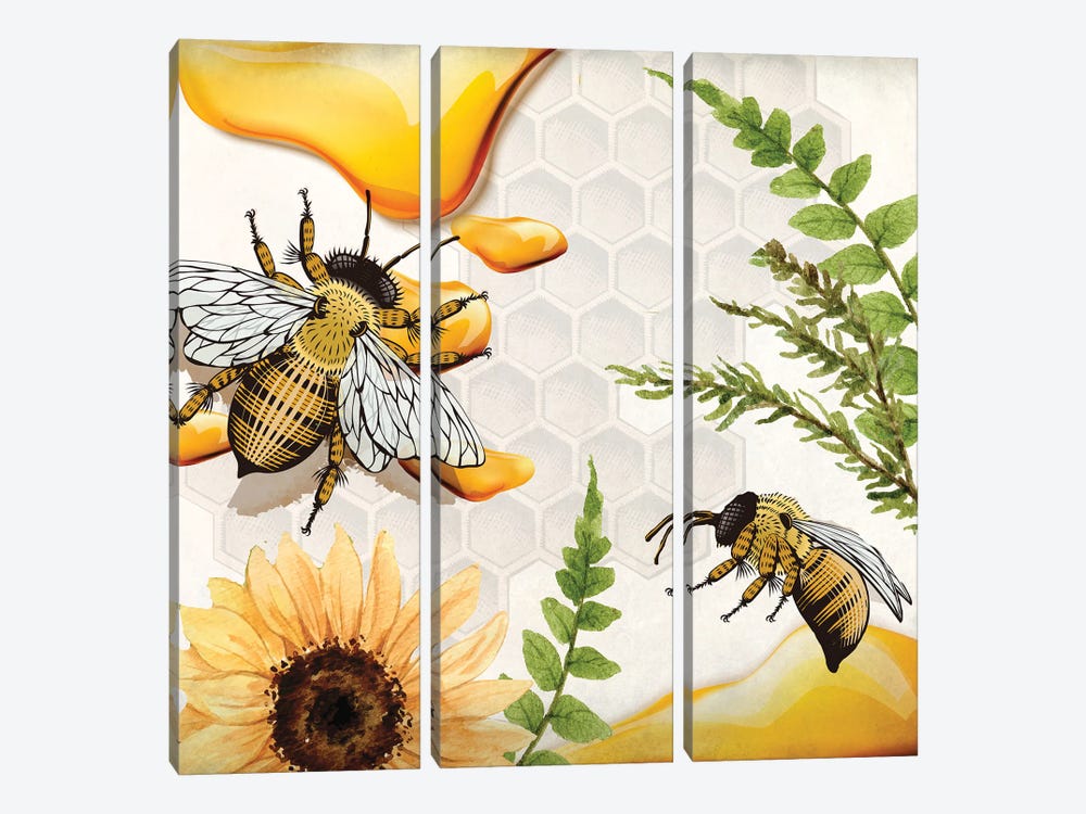 Bee Keep II by Kimberly Allen 3-piece Art Print