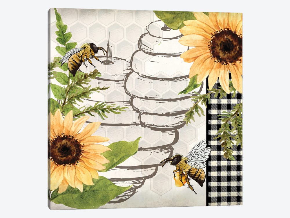Bee Keep III by Kimberly Allen 1-piece Canvas Wall Art