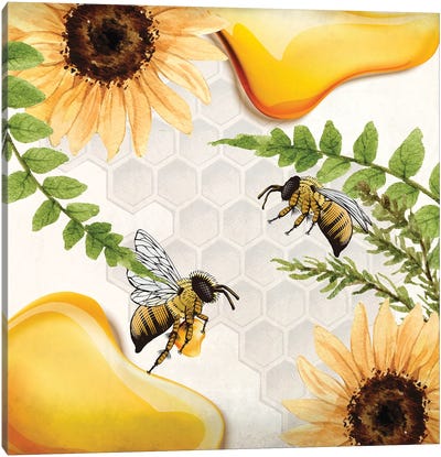 Bee Keep IV Canvas Art Print - Kimberly Allen