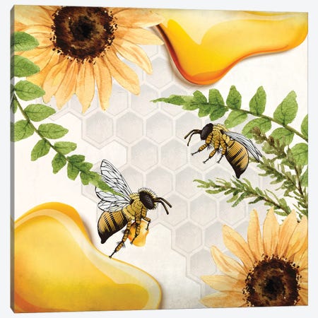 Bee Keep IV Canvas Print #KAL1136} by Kimberly Allen Canvas Art Print