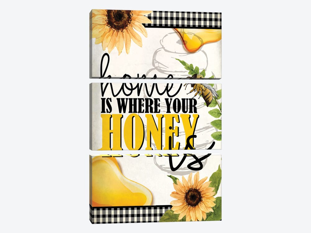 Bee Keeper VI by Kimberly Allen 3-piece Canvas Print