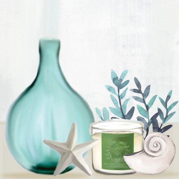 Zen Bedroom: Escape Seaside I by Kimberly Allen