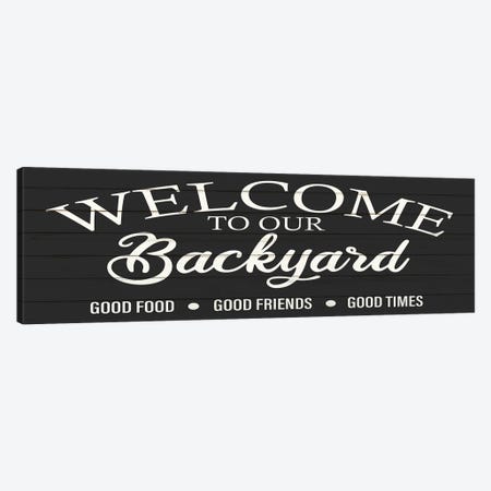 Welcome Backyard Canvas Print #KAL1161} by Kimberly Allen Canvas Print