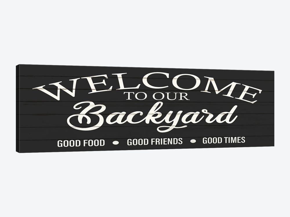 Welcome Backyard by Kimberly Allen 1-piece Canvas Print