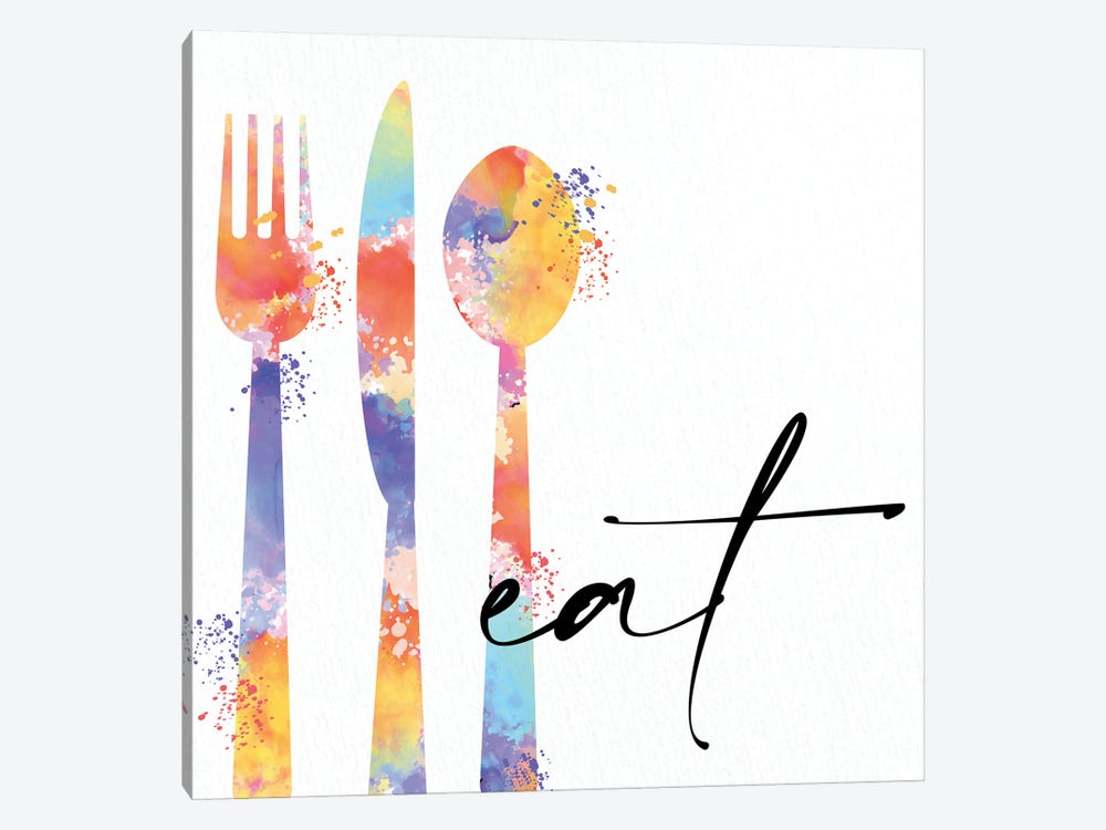 Eat I by Kimberly Allen 1-piece Canvas Artwork