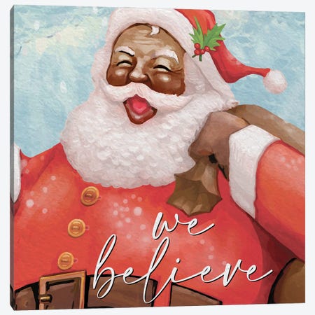 We Believe Santa II Canvas Print #KAL1213} by Kimberly Allen Art Print