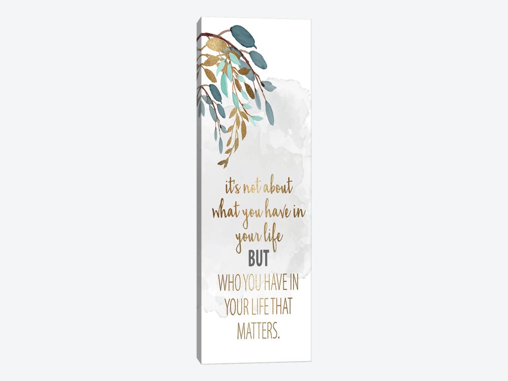 What Matters I by Kimberly Allen 1-piece Canvas Wall Art