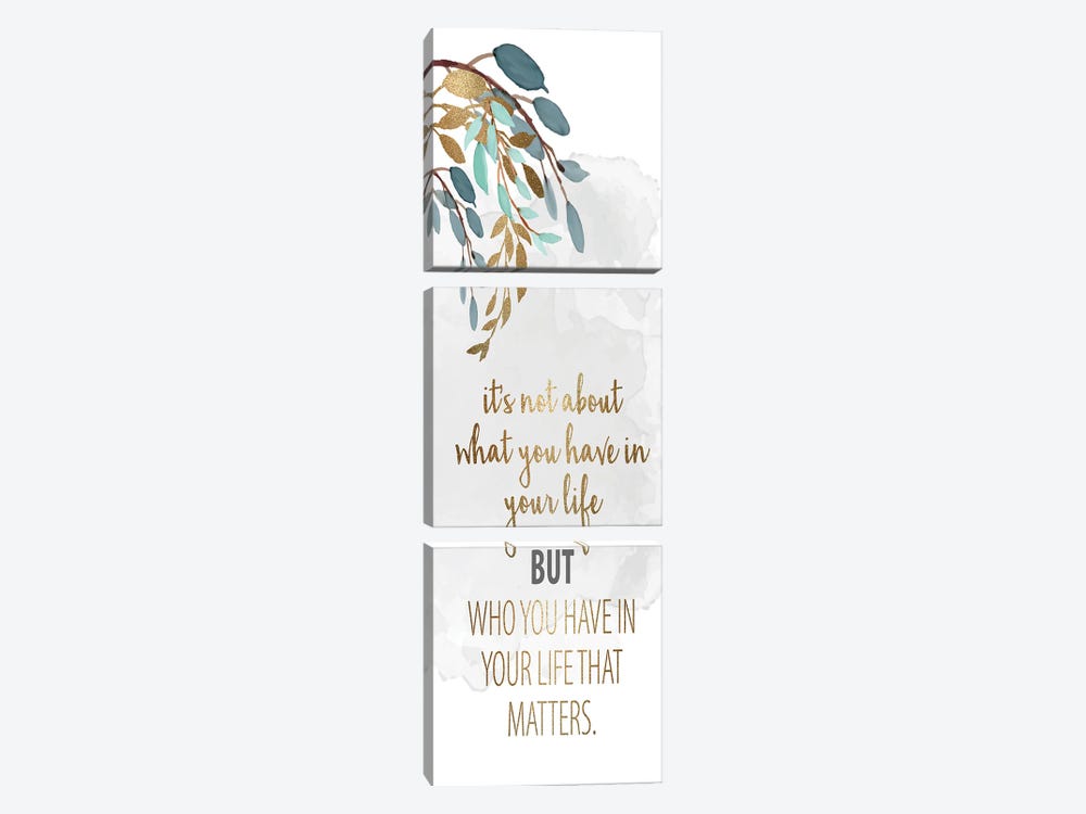What Matters I by Kimberly Allen 3-piece Canvas Wall Art