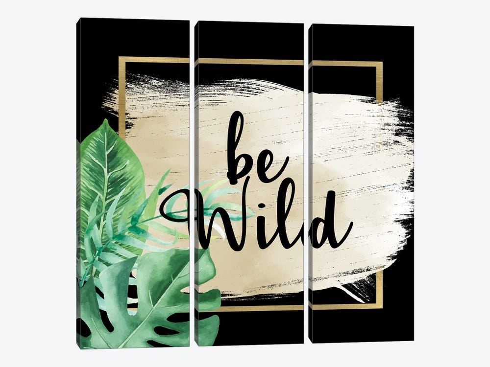 Be Wild Leopard I by Kimberly Allen 3-piece Canvas Print