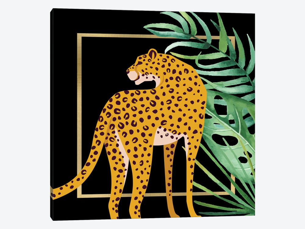 Be Wild Leopard II by Kimberly Allen 1-piece Canvas Artwork