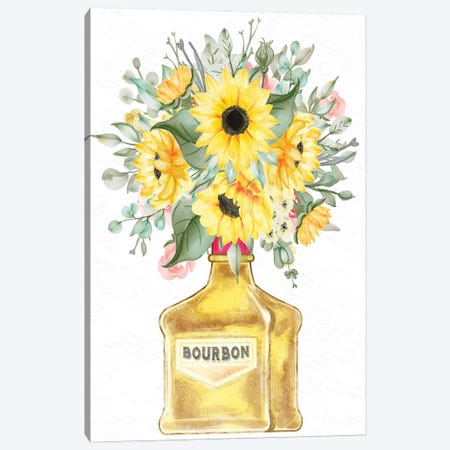 Bourbon Floral Canvas Print #KAL1281} by Kimberly Allen Canvas Wall Art