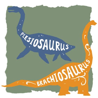 Dino Strong III V2 by Kimberly Allen framed wall art