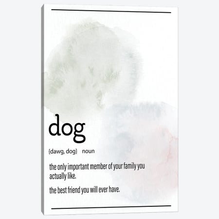 Dog Definition Canvas Print #KAL1291} by Kimberly Allen Art Print