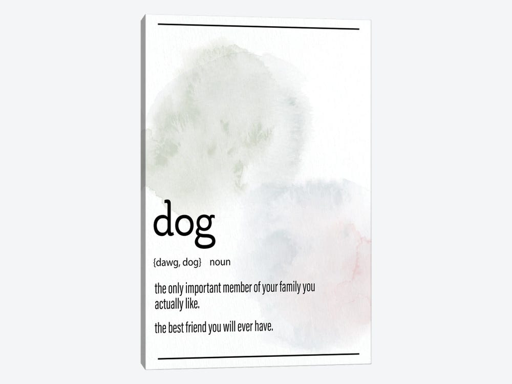 Dog Definition by Kimberly Allen 1-piece Canvas Artwork