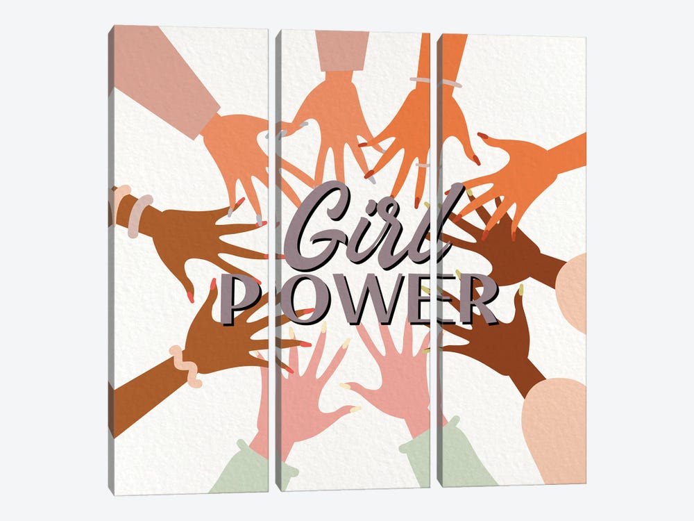 Girl Power II by Kimberly Allen 3-piece Canvas Artwork