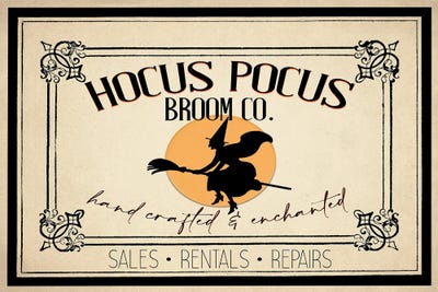 Hocus Pocus Broom CO by Kimberly Allen canvas print