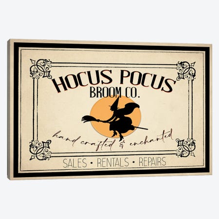 Hocus Pocus Broom CO Canvas Print #KAL1314} by Kimberly Allen Art Print