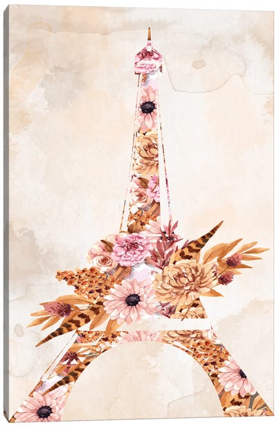 Paris Fall Blooms I Canvas Art Print - Kimberly Allen