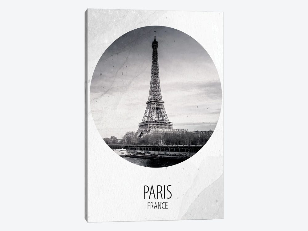 Paris France by Kimberly Allen 1-piece Canvas Print