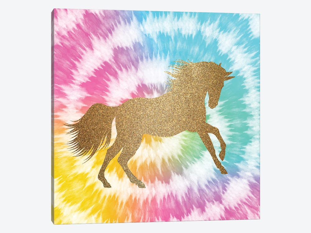Tie Dye Unicorn I by Kimberly Allen 1-piece Canvas Wall Art