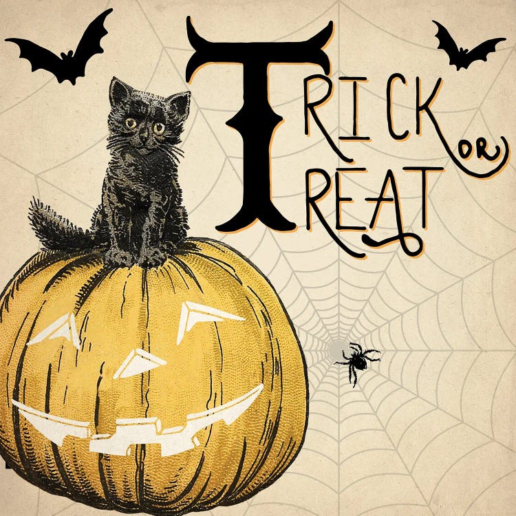 Trick Or Treat Cat by Kimberly Allen wall art