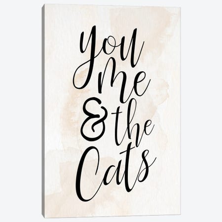 You And Me And The Cats Canvas Print #KAL1366} by Kimberly Allen Canvas Artwork