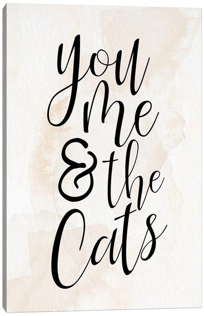 You And Me And The Cats Canvas Art Print - Kimberly Allen