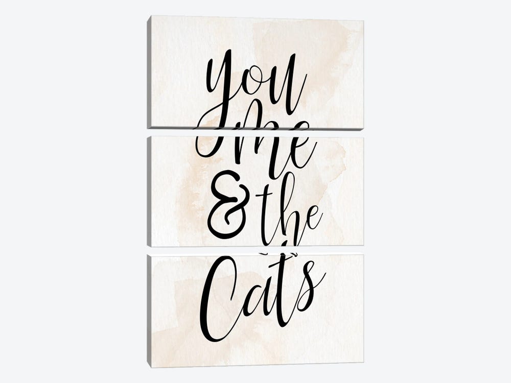 You And Me And The Cats by Kimberly Allen 3-piece Art Print