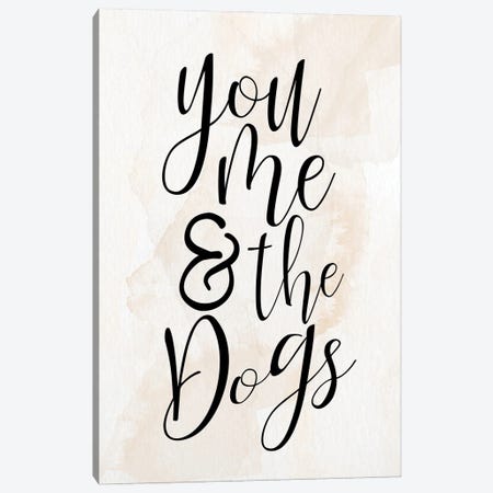 You And Me And The Dogs Canvas Print #KAL1367} by Kimberly Allen Canvas Artwork
