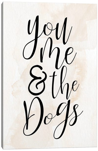 You And Me And The Dogs Canvas Art Print
