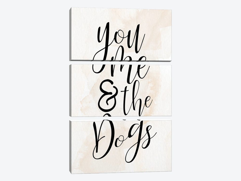 You And Me And The Dogs by Kimberly Allen 3-piece Canvas Wall Art