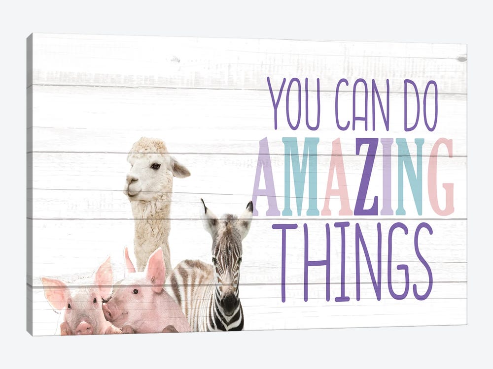 Amazing Things Animals by Kimberly Allen 1-piece Canvas Artwork