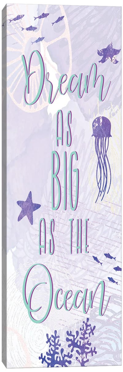 As Big As The Ocean I Canvas Art Print - Jellyfish Art