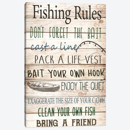 Bait Your Own Hook Canvas Print #KAL1395} by Kimberly Allen Canvas Art Print