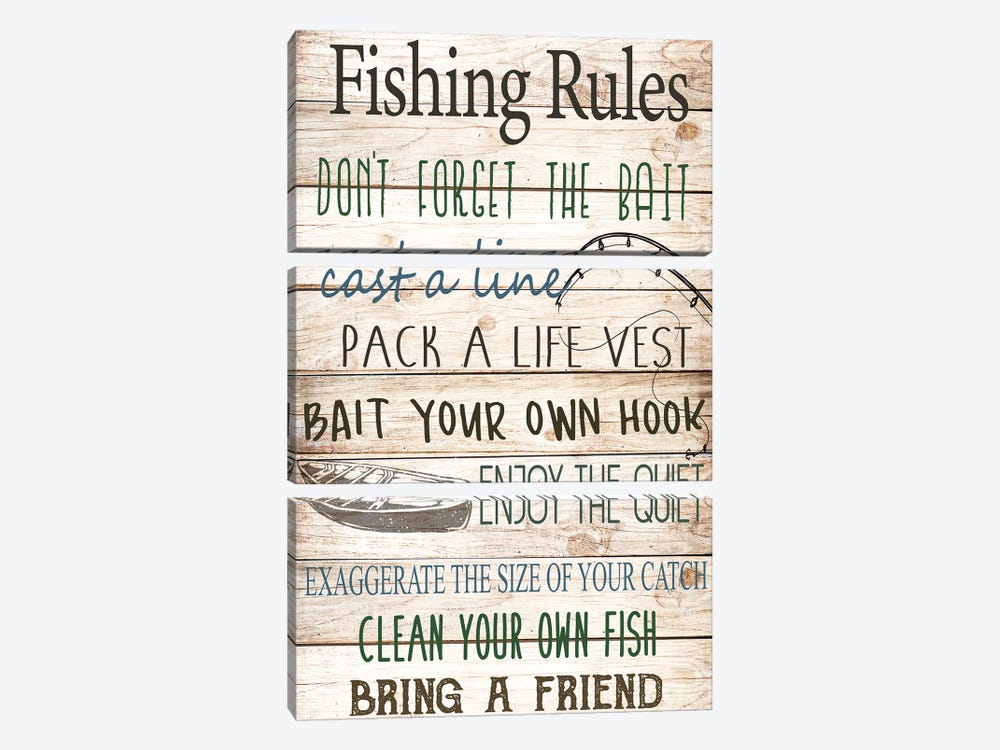 Bait Your Own Hook by Kimberly Allen 3-piece Art Print