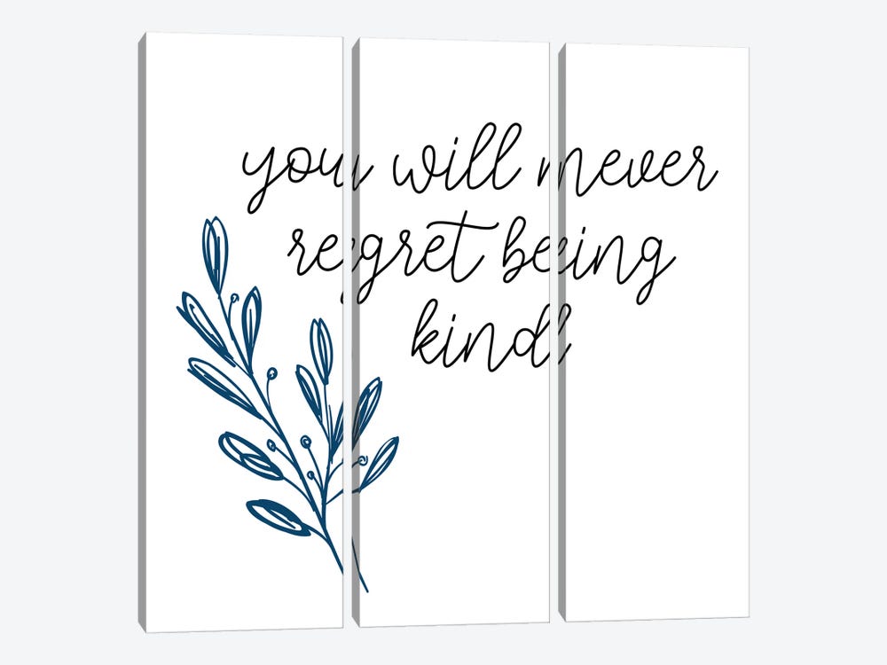 Being Kind by Kimberly Allen 3-piece Canvas Art