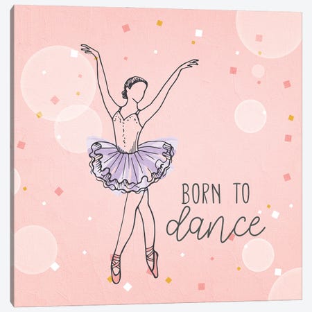 Born To Dance I Canvas Print #KAL1408} by Kimberly Allen Canvas Wall Art