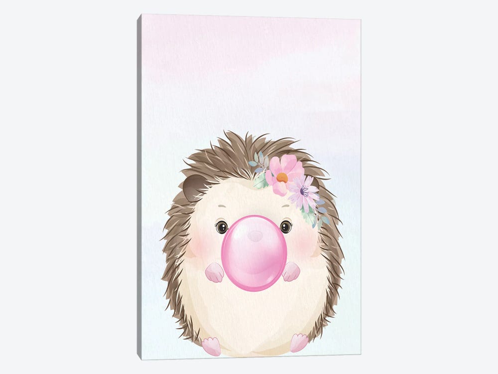 Bubblegum Hedgehog I by Kimberly Allen 1-piece Canvas Print
