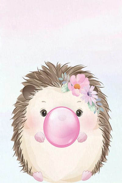 Hedgehogs: Bubblegum Hedgehog I by Kimberly Allen