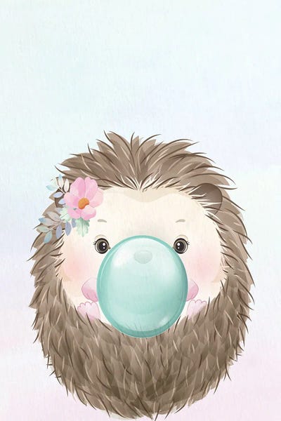 Hedgehogs: Bubblegum Hedgehog II by Kimberly Allen