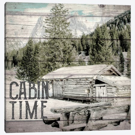 Cabin Time Canvas Print #KAL1416} by Kimberly Allen Canvas Wall Art