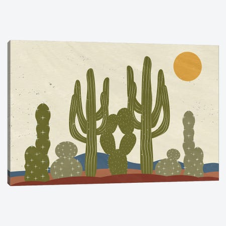 Cactus Walk Canvas Print #KAL1417} by Kimberly Allen Canvas Wall Art