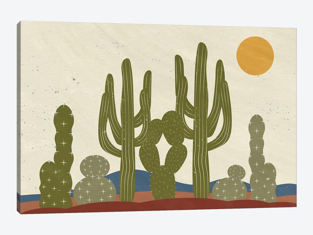 Cactus Walk by Kimberly Allen 1-piece Canvas Artwork