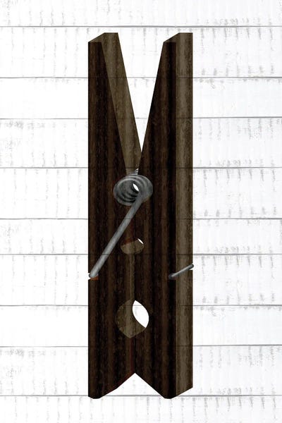 Laundry Room: Clothespin I by Kimberly Allen