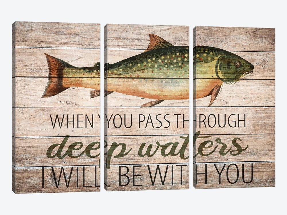 Deep Waters I by Kimberly Allen 3-piece Canvas Artwork