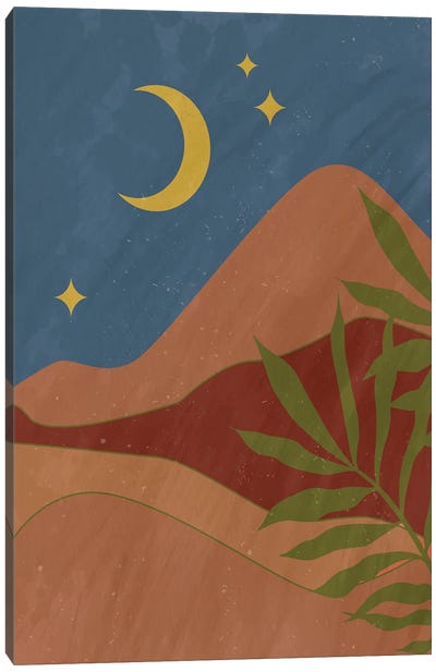 Desert Moon Canvas Art Print - Desert Art