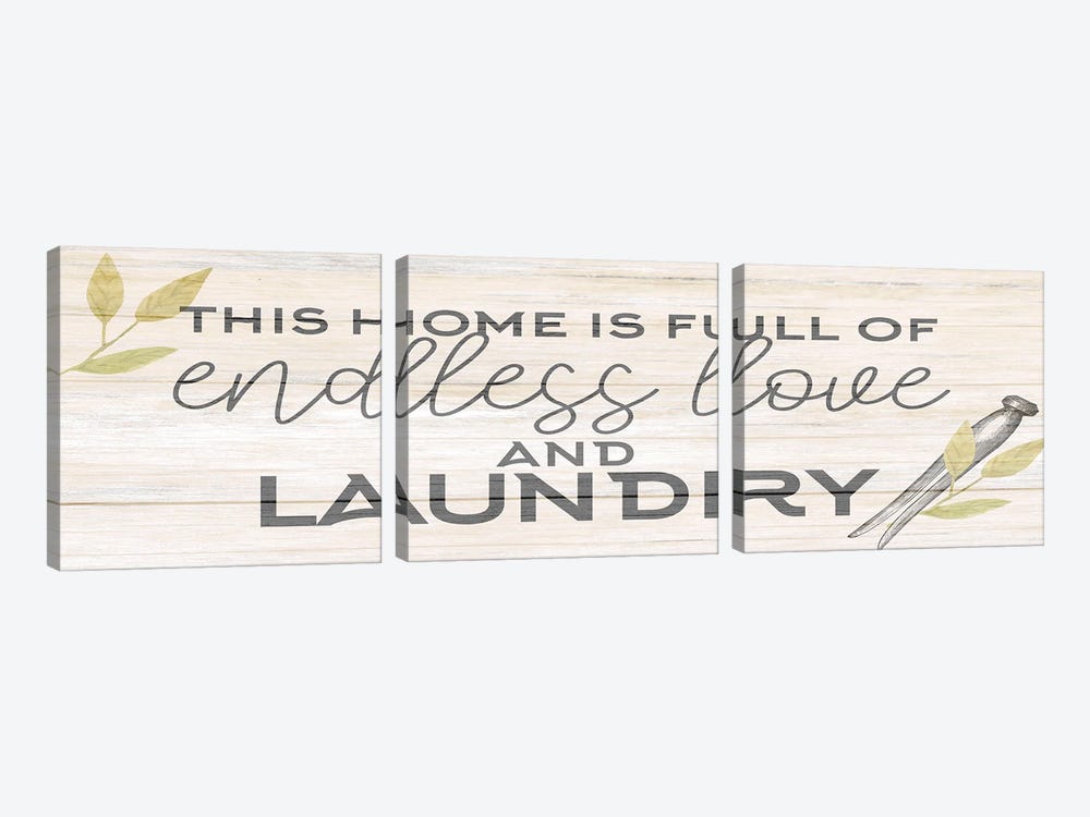 Endless Laundry by Kimberly Allen 3-piece Canvas Art