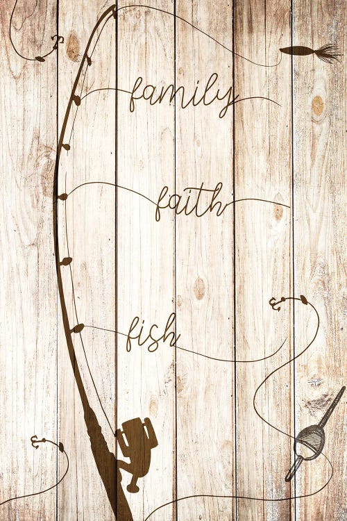 Family Faith Fish by Kimberly Allen wall art