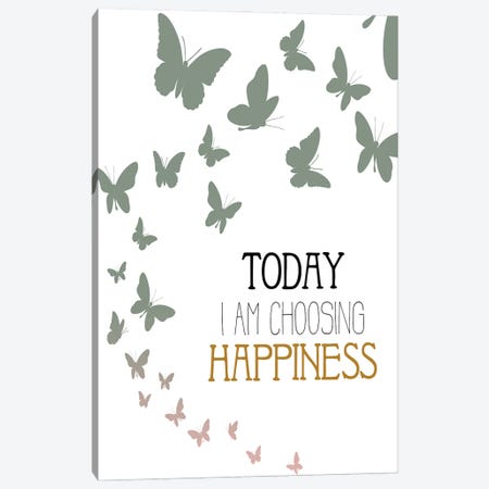 Happiness Canvas Print #KAL1449} by Kimberly Allen Canvas Art