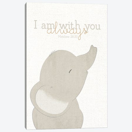I Am With You Always I Canvas Print #KAL1456} by Kimberly Allen Canvas Wall Art